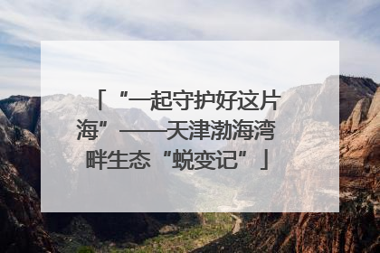 “一起守护好这片海”——天津渤海湾畔生态“蜕变记”