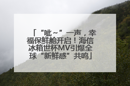 “呲～”一声，幸福保鲜舱开启！海信冰箱世杯MV引爆全球“新鲜感”共鸣