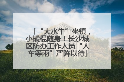 “大水牛”坐镇，小撬棍随身！长沙城区防办工作人员“人车等雨”严阵以待