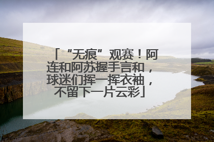 “无痕”观赛！阿连和阿苏握手言和，球迷们挥一挥衣袖，不留下一片云彩
