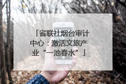 省联社烟台审计中心：激活文旅产业“一池春水”