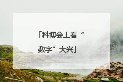 科博会上看“数字”大兴
