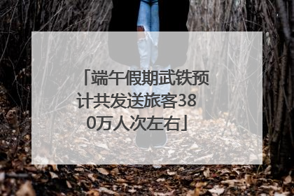 端午假期武铁预计共发送旅客380万人次左右