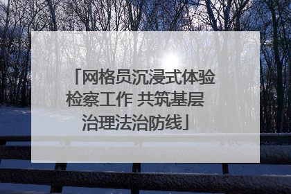 网格员沉浸式体验检察工作 共筑基层治理法治防线
