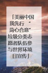 美丽中国我先行 “菏心合意”垃圾分类志愿者队伍参与世界环境日宣传