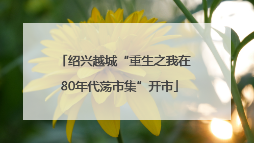 绍兴越城“重生之我在80年代荡市集”开市