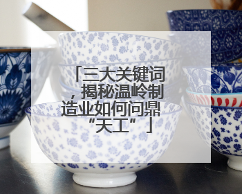 三大关键词，揭秘温岭制造业如何问鼎“天工”