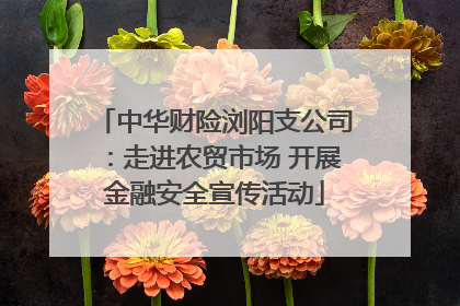 中华财险浏阳支公司：走进农贸市场 开展金融安全宣传活动