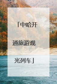 中哈开通旅游观光列车