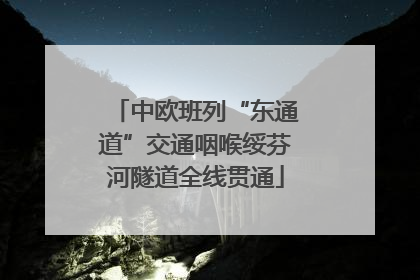 中欧班列“东通道”交通咽喉绥芬河隧道全线贯通