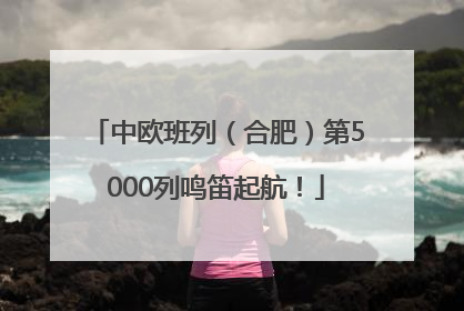中欧班列（合肥）第5000列鸣笛起航！