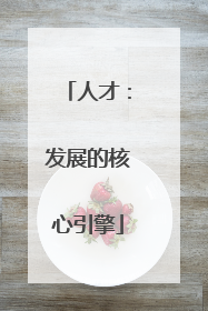 人才：发展的核心引擎