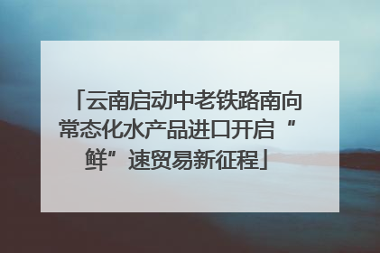 云南启动中老铁路南向常态化水产品进口开启“鲜”速贸易新征程