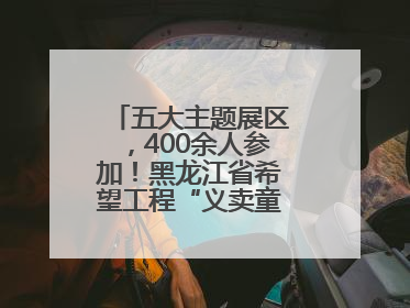 五大主题展区，400余人参加！黑龙江省希望工程“义卖童园”活动举行