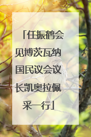 任振鹤会见博茨瓦纳国民议会议长凯奥拉佩采一行