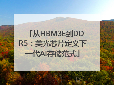 从HBM3E到DDR5：美光芯片定义下一代AI存储范式