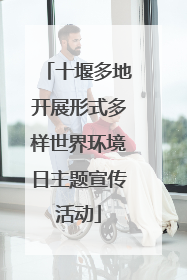 十堰多地开展形式多样世界环境日主题宣传活动