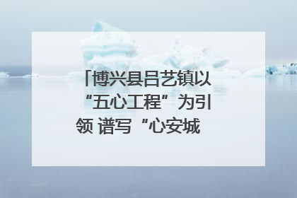 博兴县吕艺镇以“五心工程”为引领 谱写“心安城市”建设新篇章