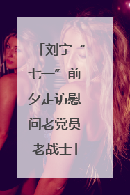 刘宁“七一”前夕走访慰问老党员老战士