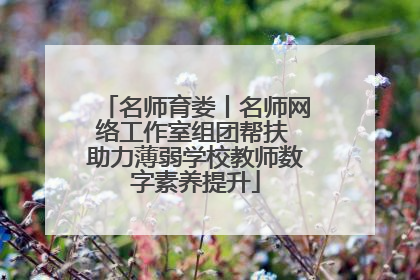 名师育娄丨名师网络工作室组团帮扶 助力薄弱学校教师数字素养提升