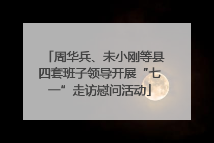 周华兵、未小刚等县四套班子领导开展“七一”走访慰问活动