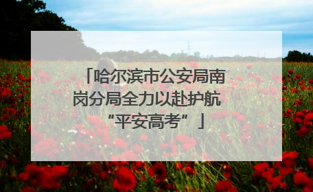 哈尔滨市公安局南岗分局全力以赴护航“平安高考”
