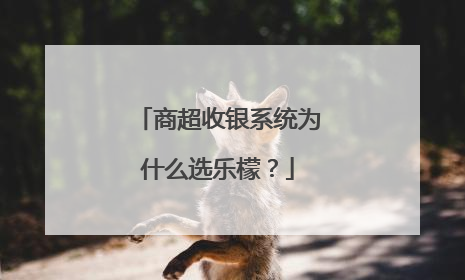 商超收银系统为什么选乐檬？