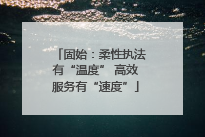 固始：柔性执法有“温度” 高效服务有“速度”