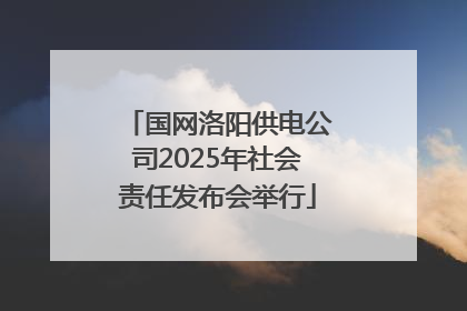 国网洛阳供电公司2025年社会责任发布会举行