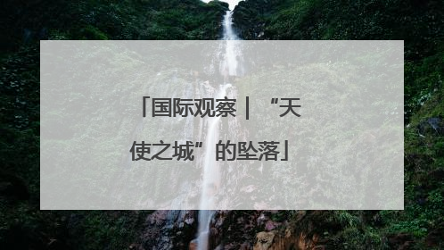 国际观察｜“天使之城”的坠落