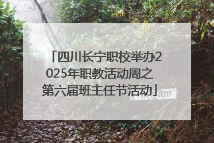 四川长宁职校举办2025年职教活动周之第六届班主任节活动