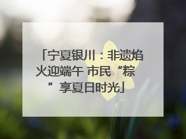 宁夏银川：非遗焰火迎端午 市民“粽”享夏日时光