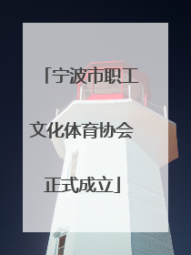 宁波市职工文化体育协会正式成立