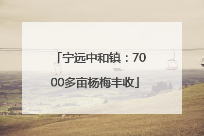 宁远中和镇：7000多亩杨梅丰收