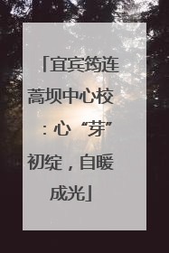 宜宾筠连蒿坝中心校：心“芽”初绽，自暖成光