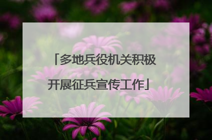 多地兵役机关积极开展征兵宣传工作