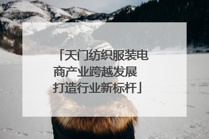 天门纺织服装电商产业跨越发展 打造行业新标杆