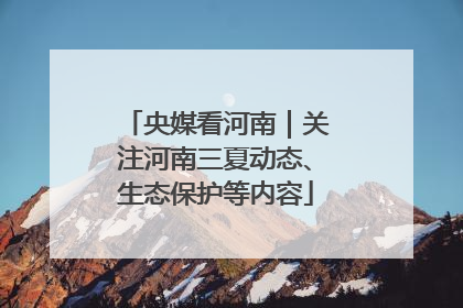 央媒看河南｜关注河南三夏动态、生态保护等内容