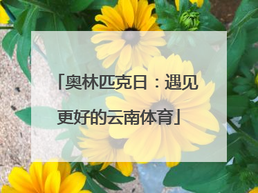 奥林匹克日：遇见更好的云南体育