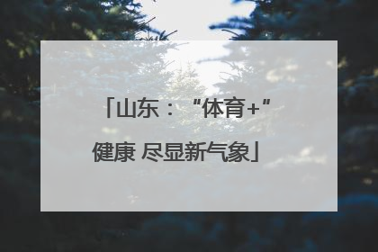 山东：“体育+”健康 尽显新气象