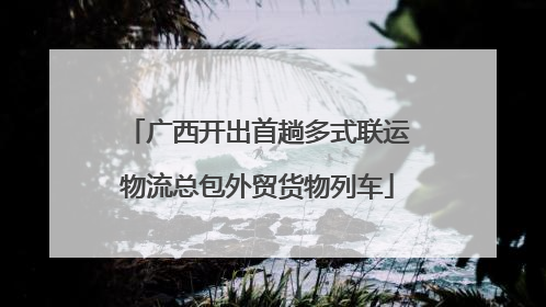 广西开出首趟多式联运物流总包外贸货物列车