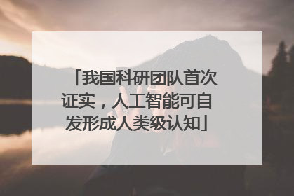 我国科研团队首次证实，人工智能可自发形成人类级认知