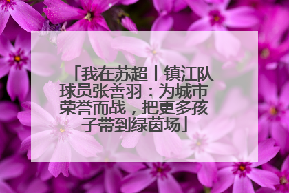 我在苏超丨镇江队球员张善羽：为城市荣誉而战，把更多孩子带到绿茵场