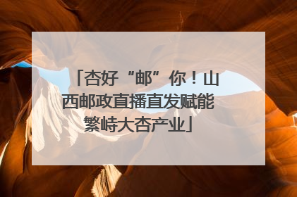 杏好“邮”你！山西邮政直播直发赋能繁峙大杏产业