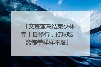 文班亚马结束少林寺十日修行，打球吃斋练拳样样不落