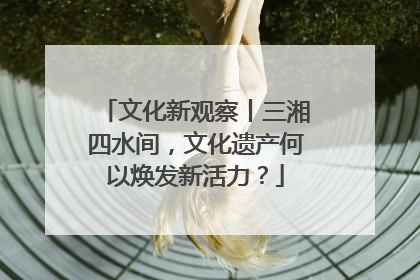 文化新观察丨三湘四水间，文化遗产何以焕发新活力？