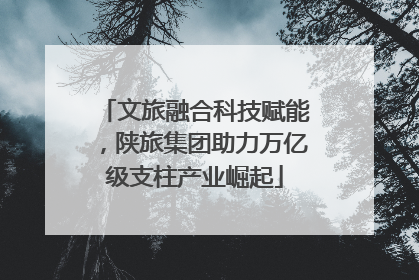 文旅融合科技赋能，陕旅集团助力万亿级支柱产业崛起