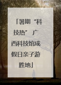 暑期“科技热” 广西科技馆成假日亲子游胜地