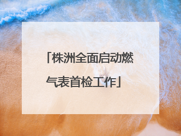 株洲全面启动燃气表首检工作