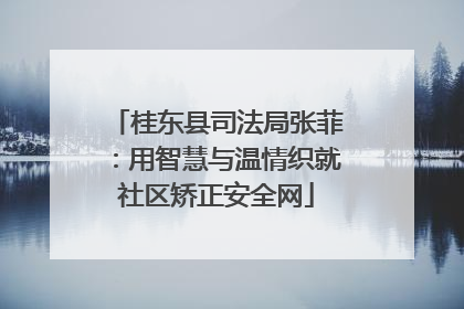 桂东县司法局张菲：用智慧与温情织就社区矫正安全网